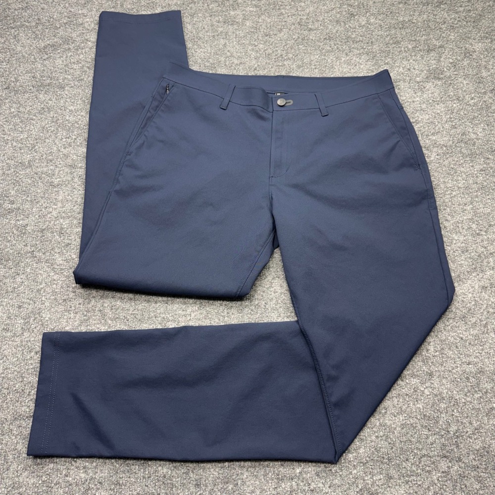 Public Rec All Day Every Day Pants Men 33/34 Navy Blue Performance Chino Tapered